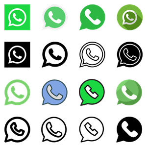 40 WhatsApp icons Logo PNG Vector