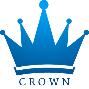 Blue crown Logo PNG Vector