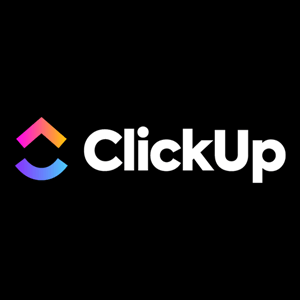 Clickup Black Logo PNG Vector