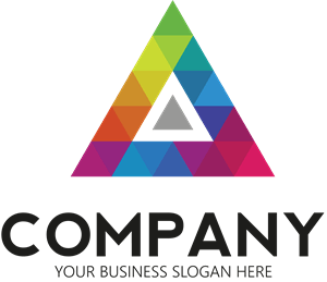 Colored Triangle Logo PNG Vector