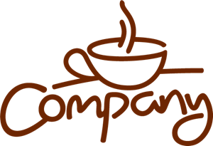 Company Coffee Cup Logo PNG Vector