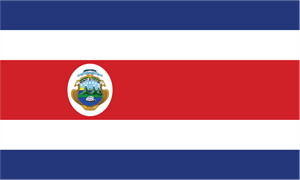 Costa Rica Flag Logo PNG Vector