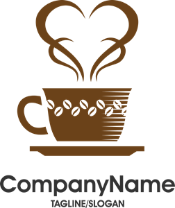 Creative coffee and cafe Logo PNG Vector