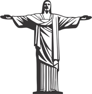 cristo redentor brasil Logo PNG Vector