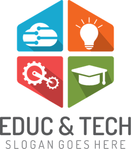 Education and Technology Logo PNG Vector