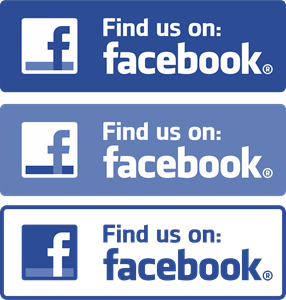Facebook (Find us on) Logo PNG Vector