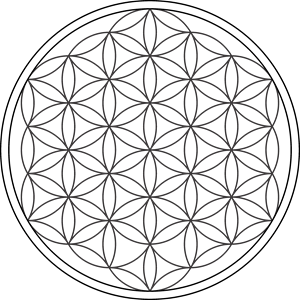 Flower of Life Logo PNG Vector