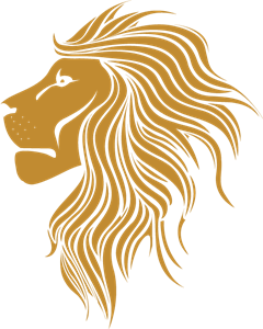 Golden Lion Logo PNG Vector