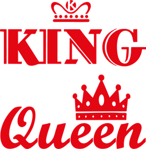 king & queen t-shirt Logo PNG Vector