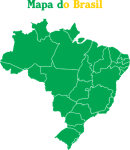 Mapa do Brasil Logo PNG Vector