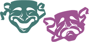 Mardi Gras Masks Logo PNG Vector