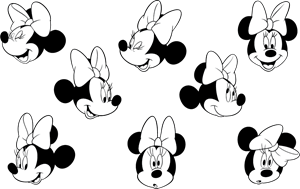 Minnie Mouse Logo PNG Vector