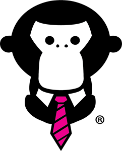 Monkey Town Gorilla Logo PNG Vector