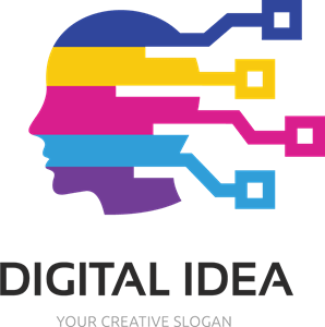 Multicolor Digital Idea Logo PNG Vector