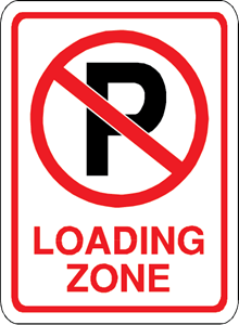 NO PARKING LOADING ZONE SIGN Logo PNG Vector