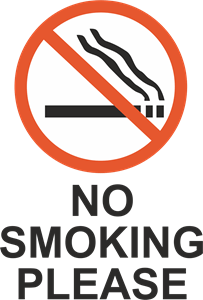 NO SMOKING PLEASE SIGN Logo PNG Vector