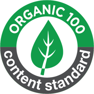 organic 100 content standard Logo PNG Vector