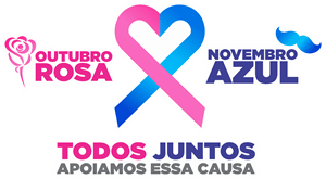 Outubro Rosa / Novembro Azul Logo PNG Vector