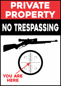 PRIVATE PROPERTY NO TRESPASSING Logo PNG Vector