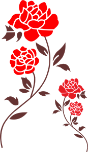 Red Rose Logo PNG Vector