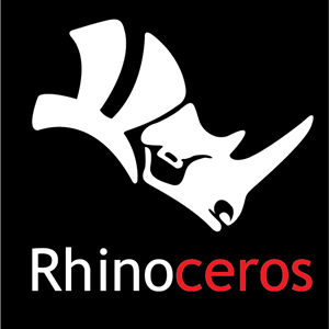 Rhinoceros 3D Logo PNG Vector