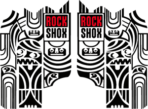 Rock Shox Totem - MTB Fork decals Logo PNG Vector