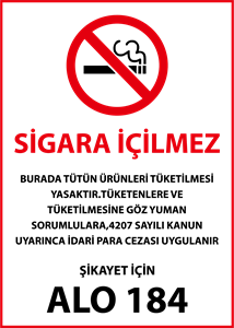 SİGARA İÇİLMEZ Logo PNG Vector