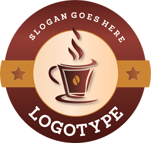 Sketchy Coffee Cup Logo PNG Vector
