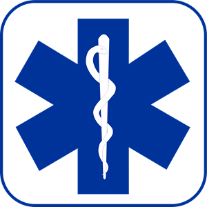 Star Of Life Blue Logo PNG Vector