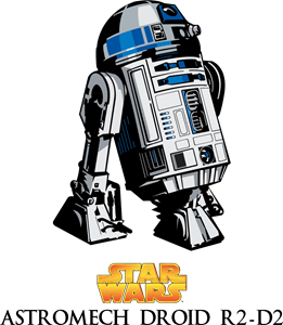 Star Wars Astromech Droid R2-D2 Logo PNG Vector