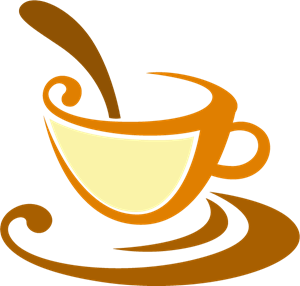 Tea Cups Logo PNG Vector