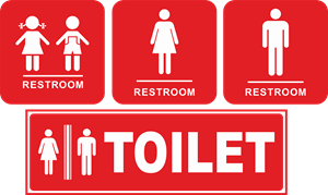 toilet or restroom Logo PNG Vector